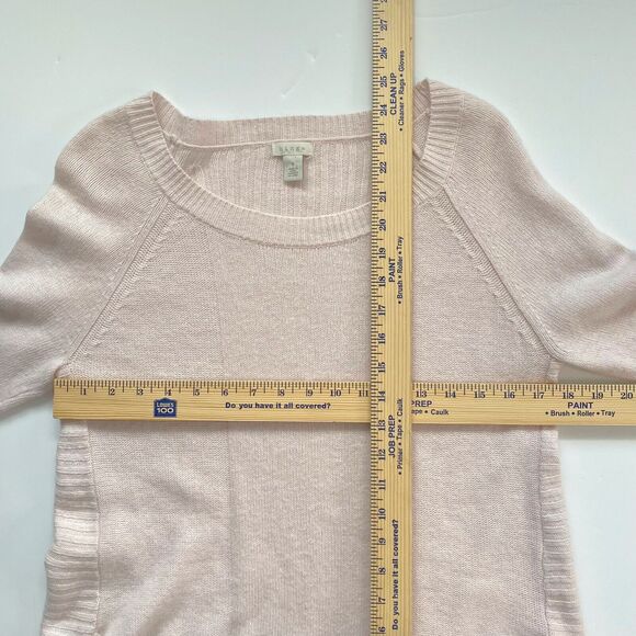 hinge Sweater Womens Small Pink Merino Wool Alpaca Blend Pullover Long Sleeved - Picture 11 of 12